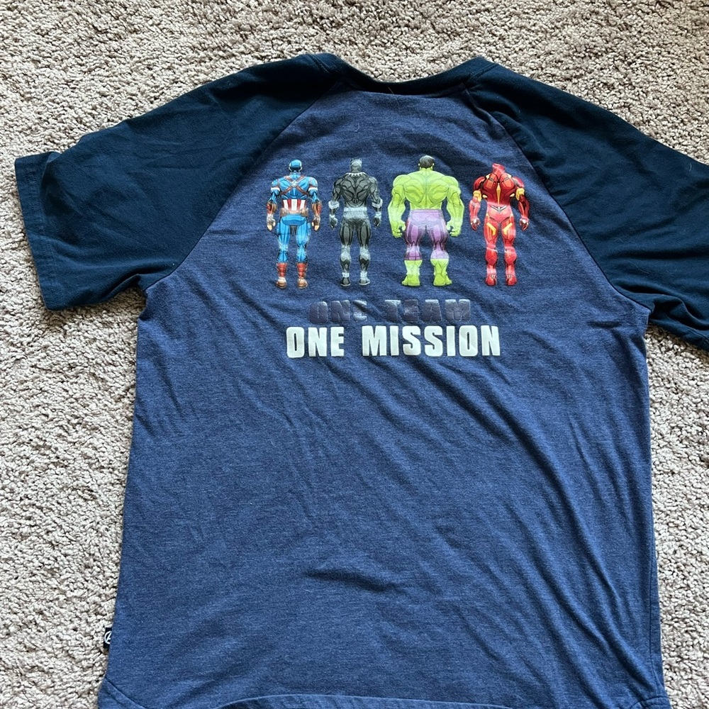 Youth Marvel Avengers tee shirt.